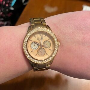 Fossil Riley Rose Gold Plated Stainless Steel